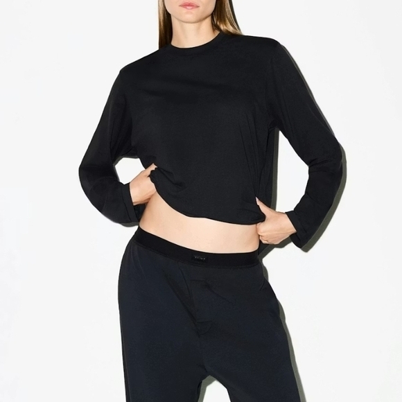 SKIMS Boyfriend Onyx Lounge Pants - XL - Picture 2 of 4